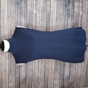Croft & Barrow, S, Navy, Sleeveless, Mock turtleneck
